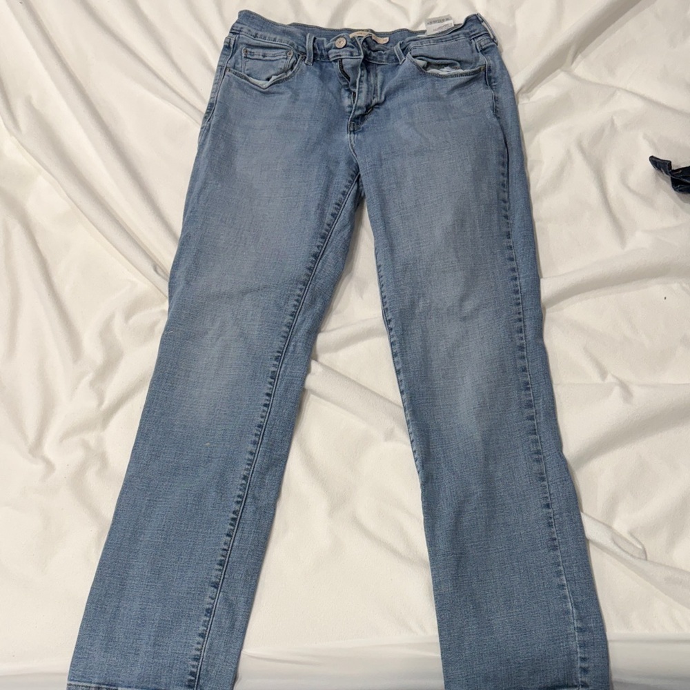 Levi's Women's Straight Leg Light Blue Jeans